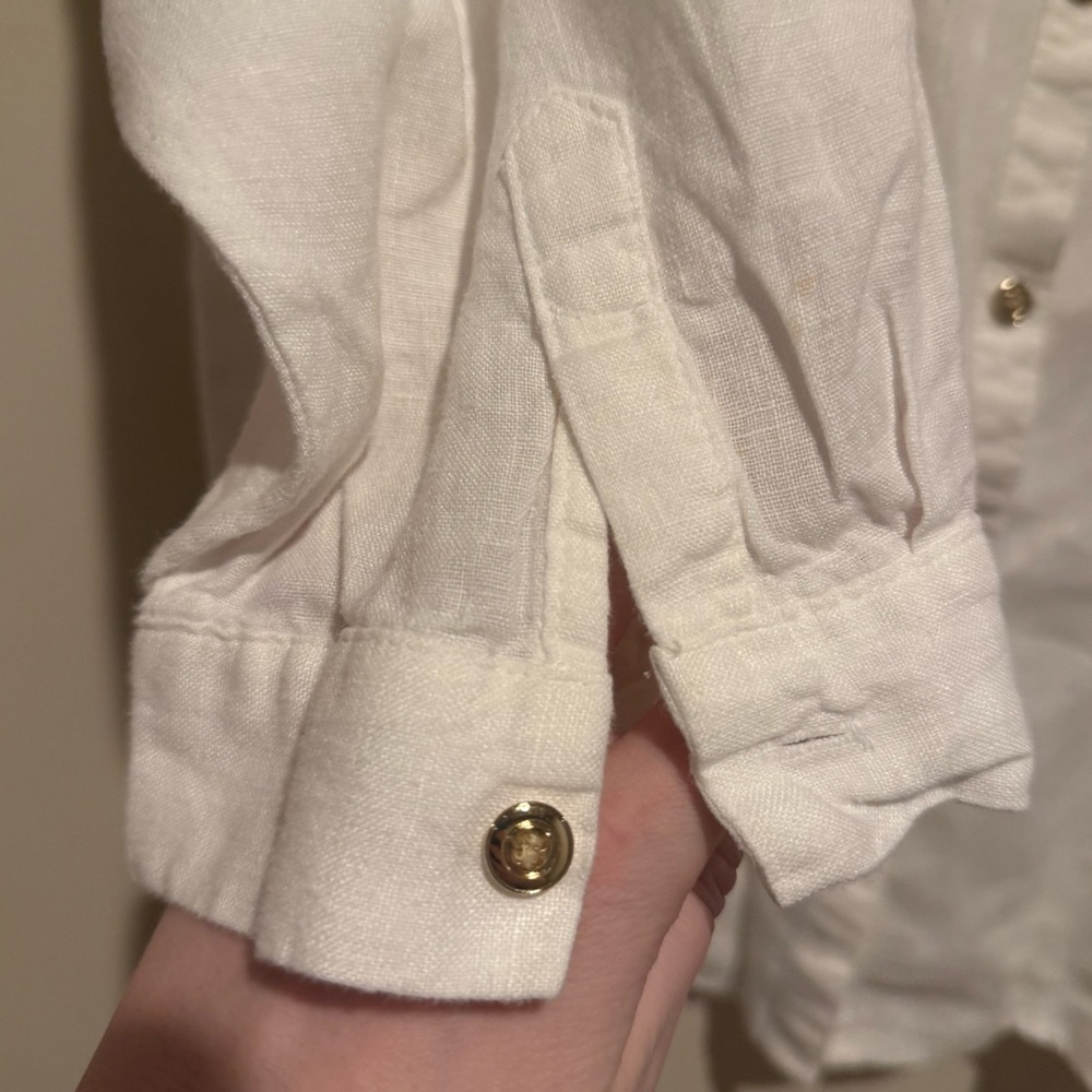 Vtg JM Collection Linen Top - Picture 6 of 16
